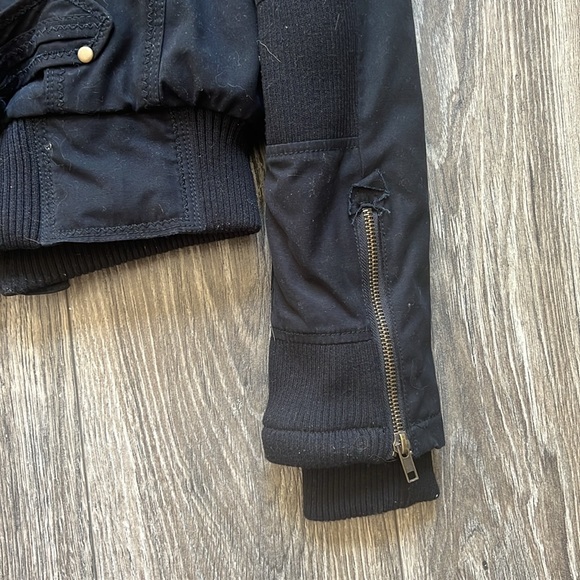 Forever21 Removable Fur Collar Black Cozy Sherpa Coat - Picture 7 of 7